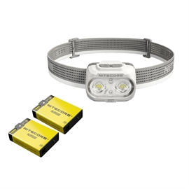 Nitecore UT27 Pro 2025 MCT Grå hodelykt - Sett med 1 stk. Ekstra HLB1500 Batteri