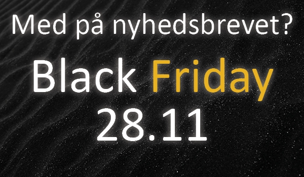 Nyhetsbrev - Motta litt Black Friday e-poster 2025