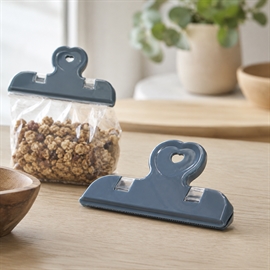 Poseklemmer 2 stk. – 11 cm lukkeklemmer, hvit og blå (assortert)