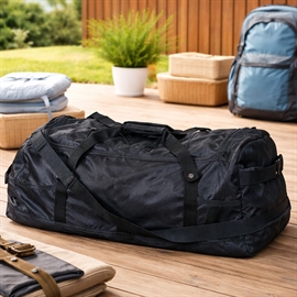 ProWorld Reisetaske 110L med 3 Hjul, Sammenleggbar og Praktisk, Sort