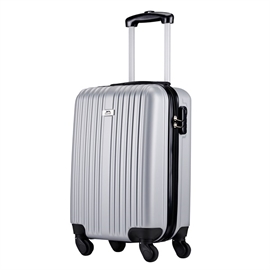 Slazenger Koffert 35L i Hardcase med 4 hjul (håndbagasje), sølv