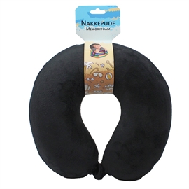 Nakkepute med Memory Skum Optimal Støtte til Nakken, Sort