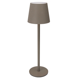 Trådløs bordlampe med touch og dimmer H: 36 cm, lys brun