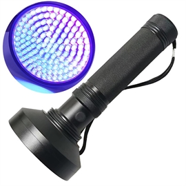 UV lykt 395 nm - 128 LED, batteridrevet 6 x AA
