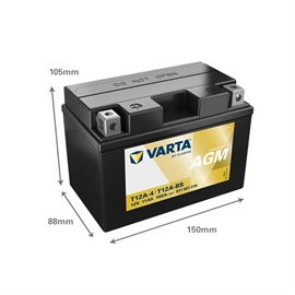 Varta 511 901 014 MC batteri 12 volt 11Ah (+pol til venstre) 