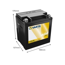Varta 530 905 045 MC batteri 12 volt 30Ah (+pol til høyre) 