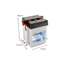 Varta 004014 MC batteri 6 volt 4Ah (+pol til venstre)