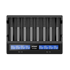Xtar VC8S Li-ion & NiMH/NiCd batterilader