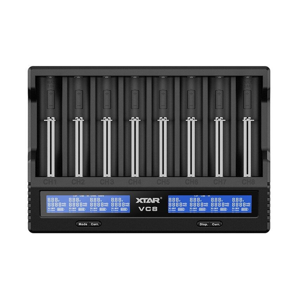 Xtar VC8S Li-ion & NiMH/NiCd batterilader