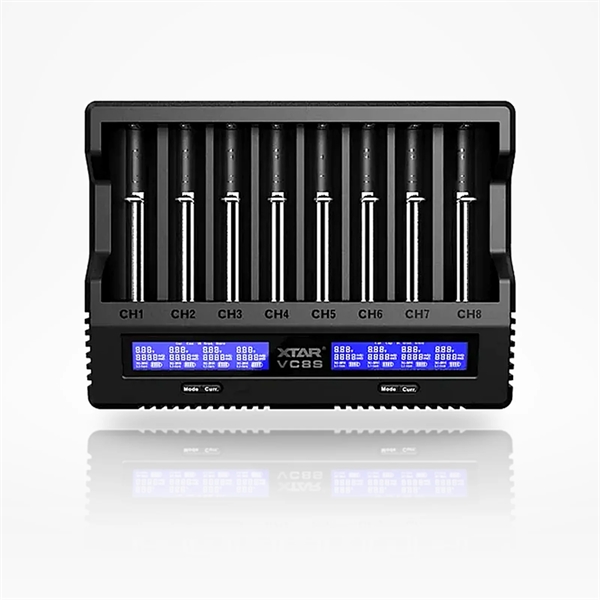 Xtar VC8S Li-ion & NiMH/NiCd batterilader